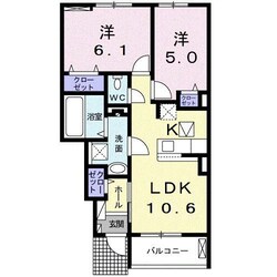 プラシードII　Ｂ棟の物件間取画像